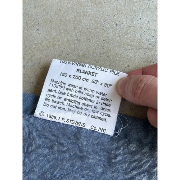 Vintage 1986 VUTEKS Crown Crafts Deer Blanket Reversible‎ 60" x 80" Yugoslavia - Picture 4 of 4